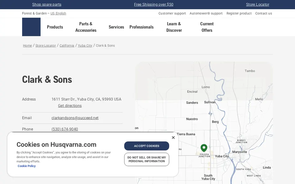 Clark & Sons website