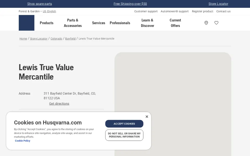 Lewis True Value Mercantile website