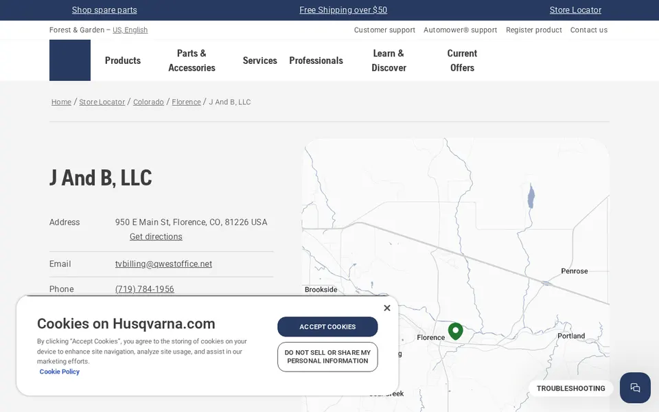 J And B, LLC website