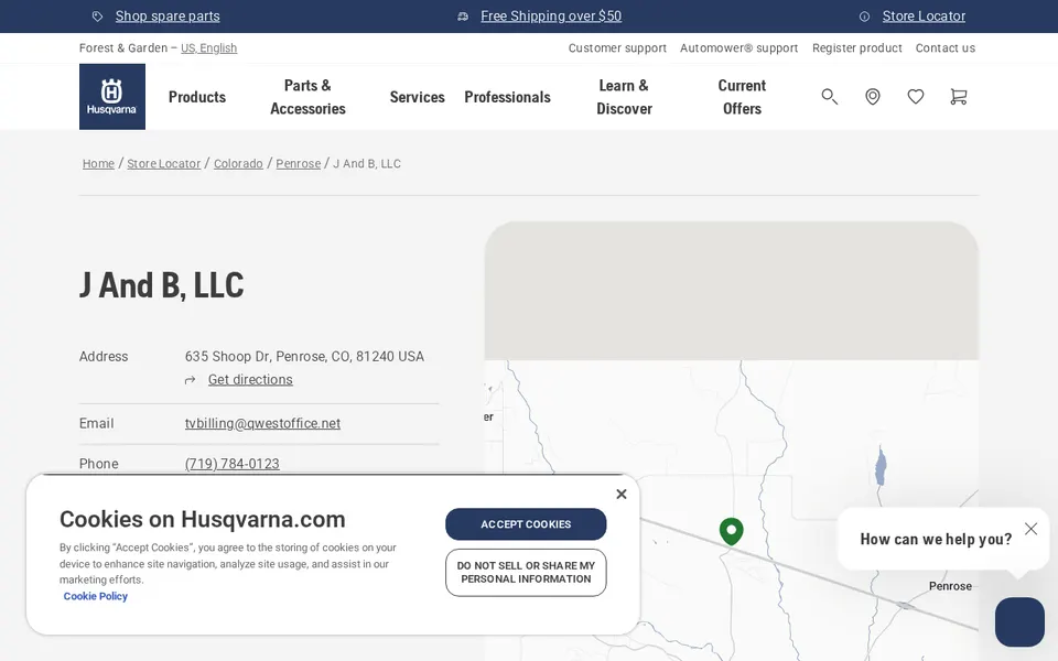J And B, LLC website