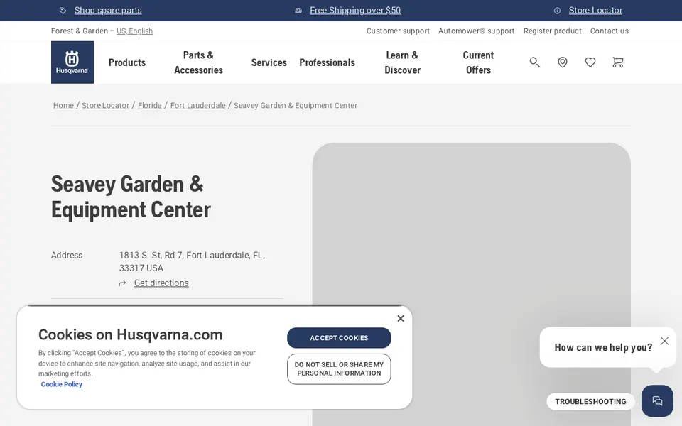 Seavey Garden & Equipment Center website