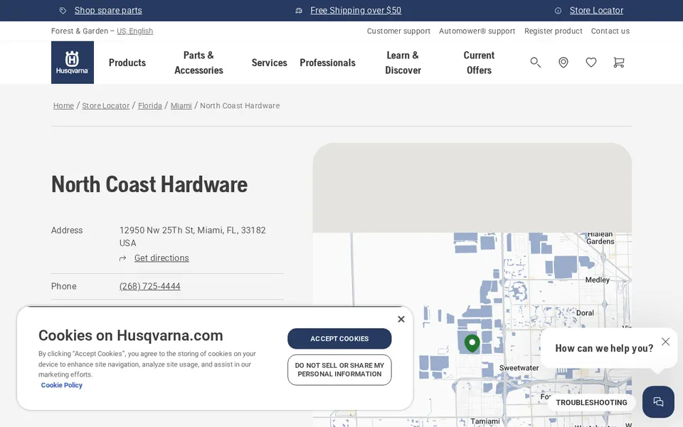 North Coast Hardware website