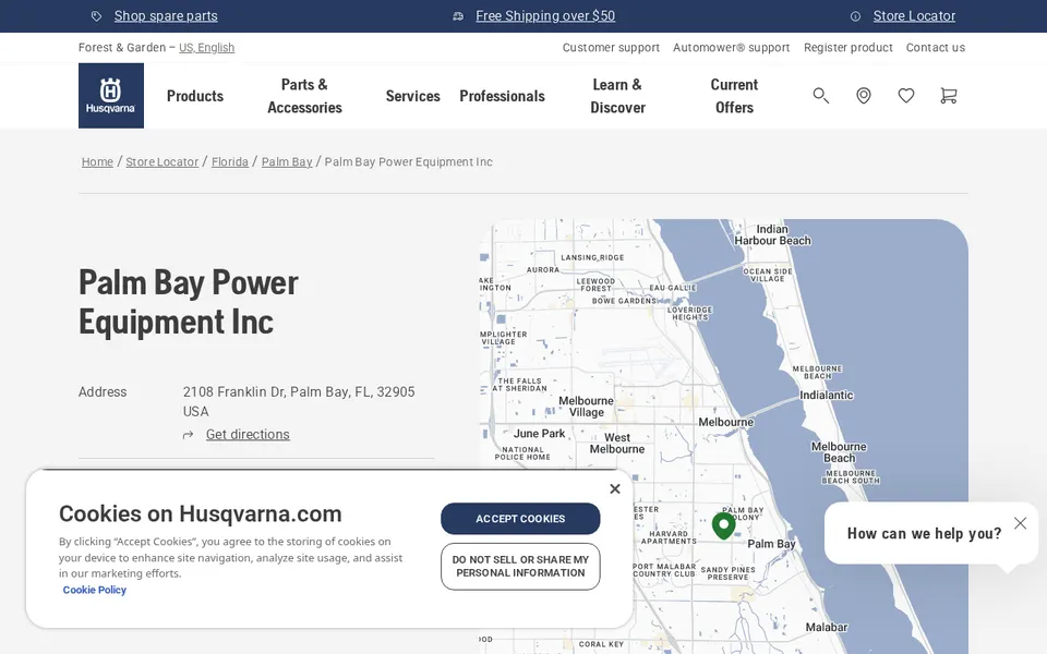 Palm Bay Power Equipment Inc website