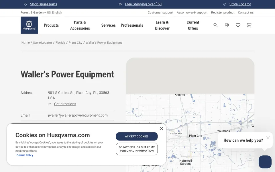 Waller's Power Equipment website