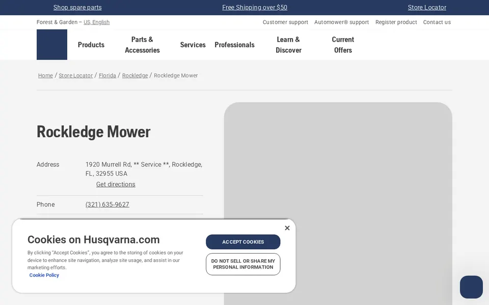 Rockledge Mower website