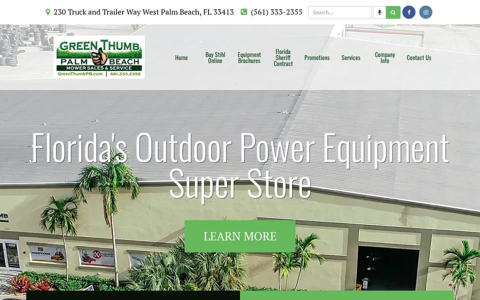 Green Thumb Palm Beach website