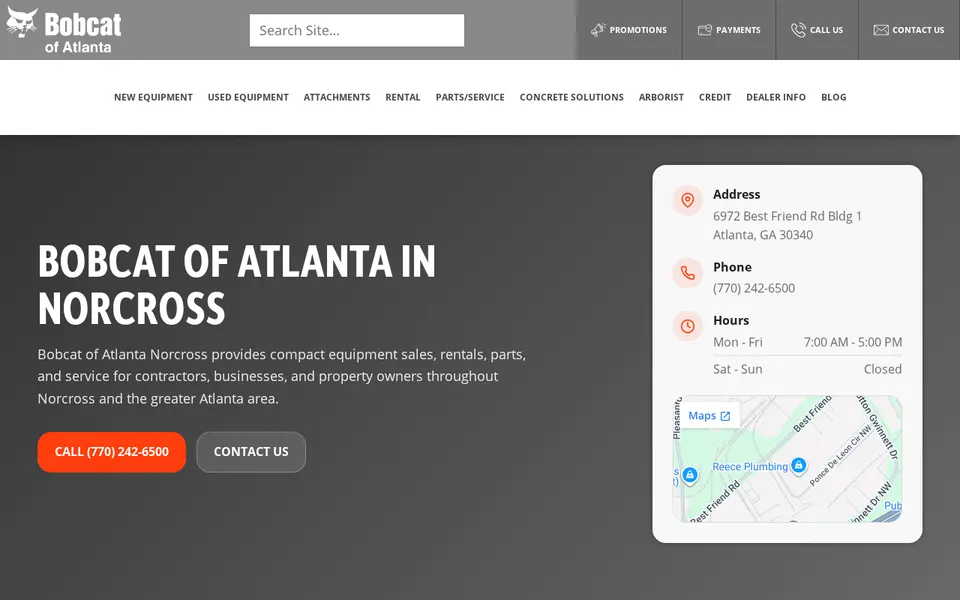 Bobcat of Atlanta website