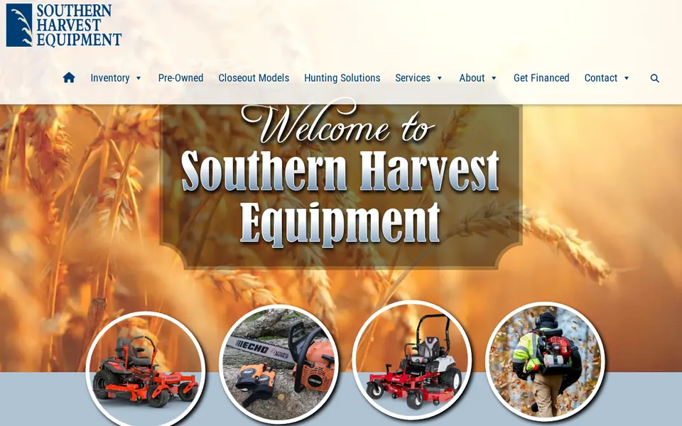 Southern Harvest Equipment website