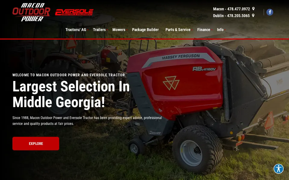 Eversole Tractor and Equipment website