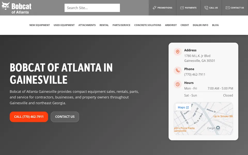 Bobcat of Atlanta website