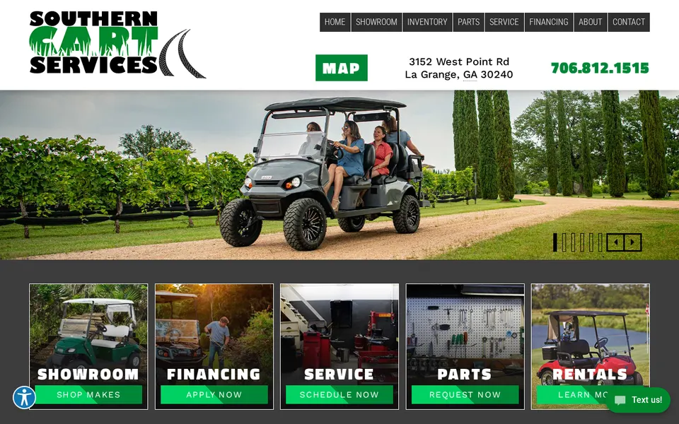 Southern Cart Services, LLC website
