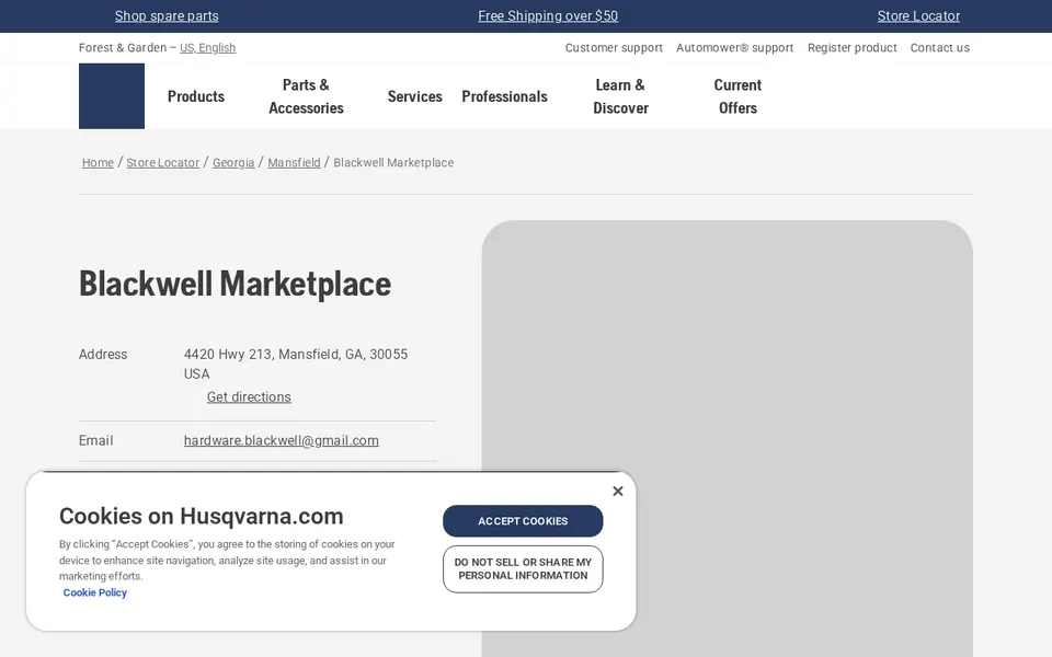 Blackwell Marketplace website