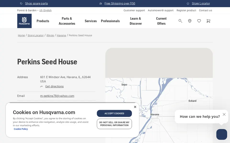 Perkins Seed House website
