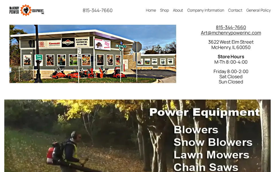McHenry Power Equipment Inc website