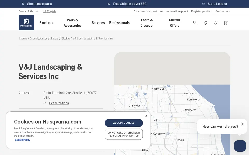 V&J Landscaping & Services Inc website