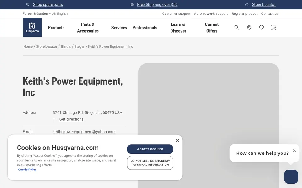 Keith's Power Equipment, Inc website