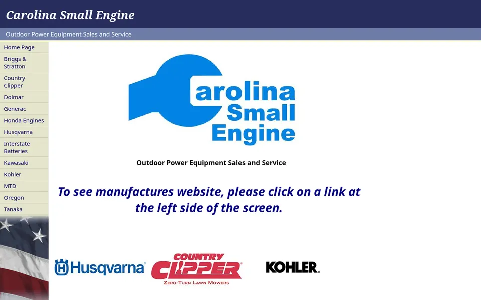 Carolina Small Engine LLC website