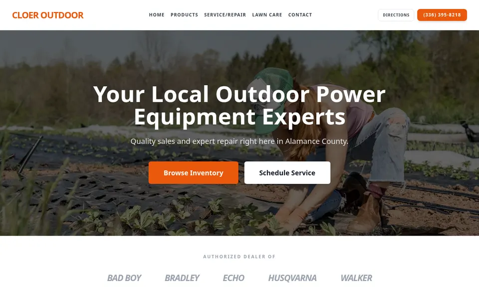 Cloer Outdoor website