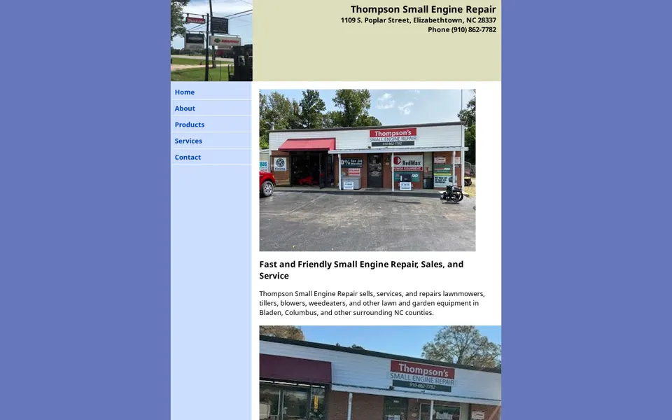 Thompson Small Engine website