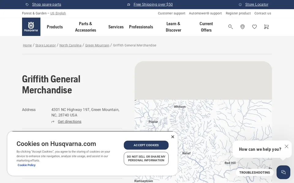 Griffith General Merchandise website