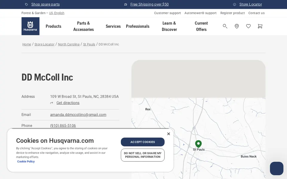 DD McColl Inc website