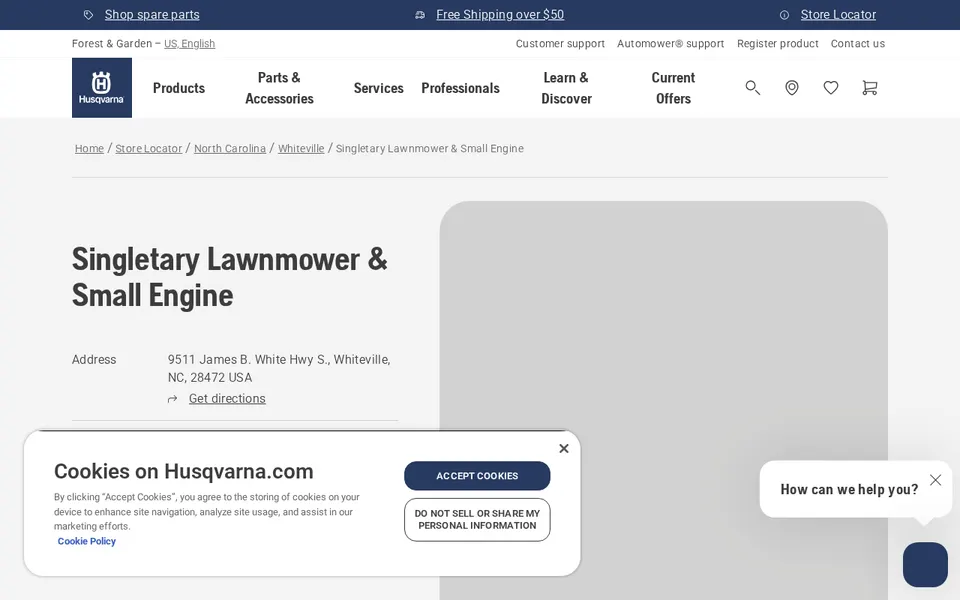 Singletary Lawnmower & Small Engine website