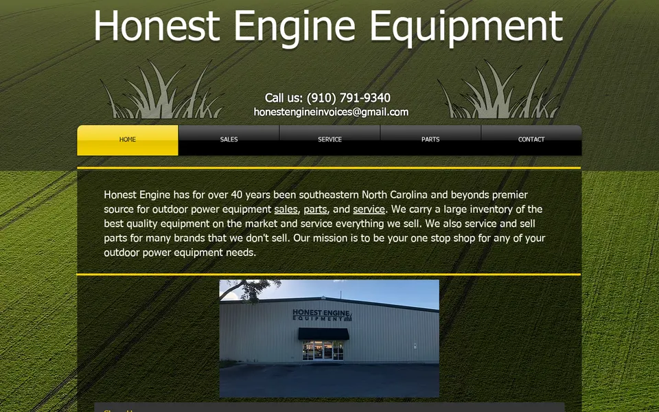 Honest Engine Equipment website