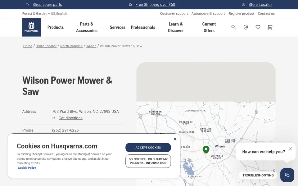 Wilson Power Mower & Saw website