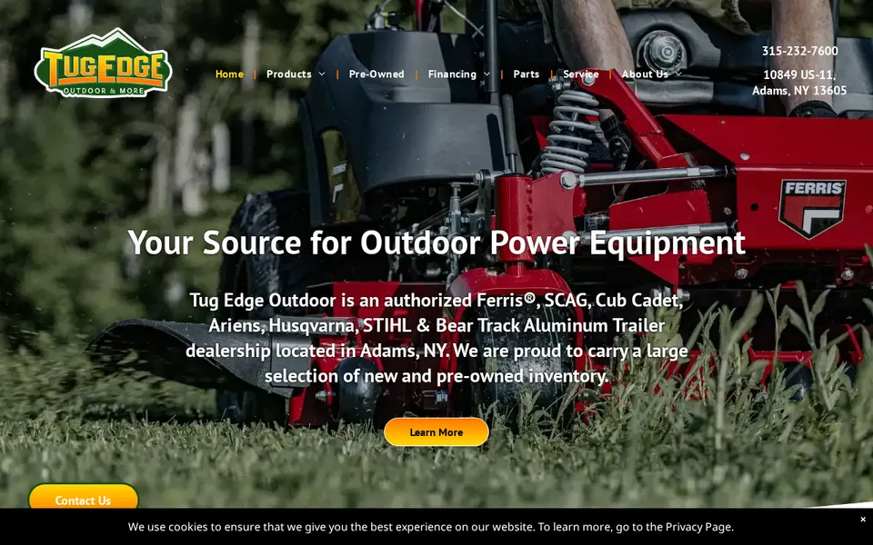 Tug Edge Store Inc. website