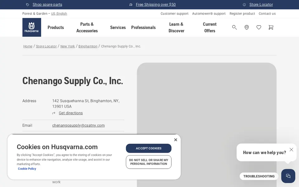 Chenango Supply Co., Inc. website