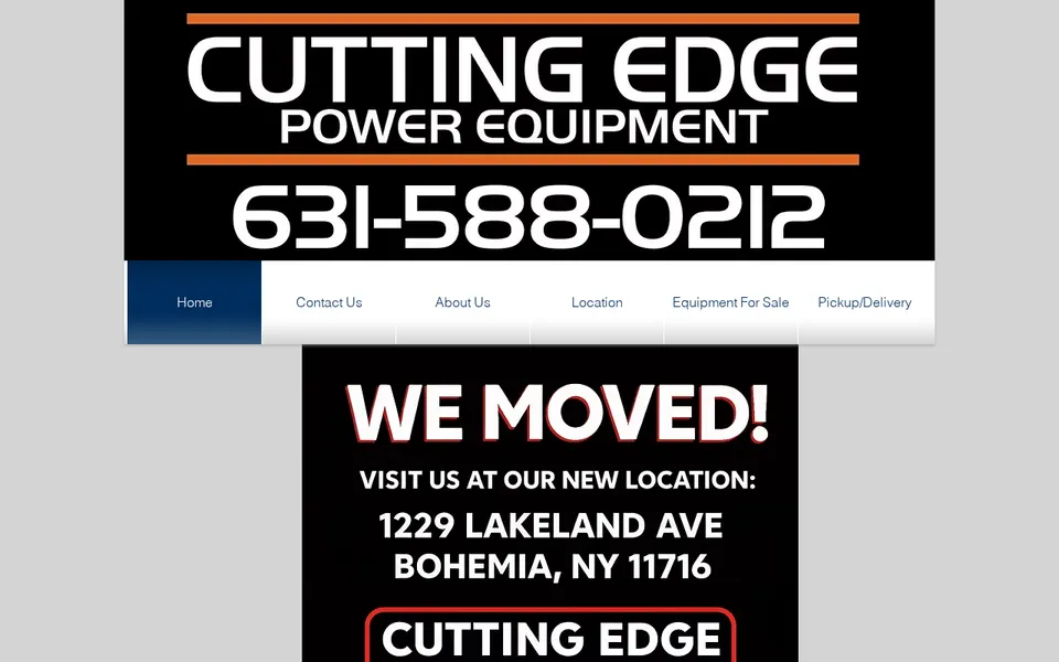 Cutting Edge Power Equipment website