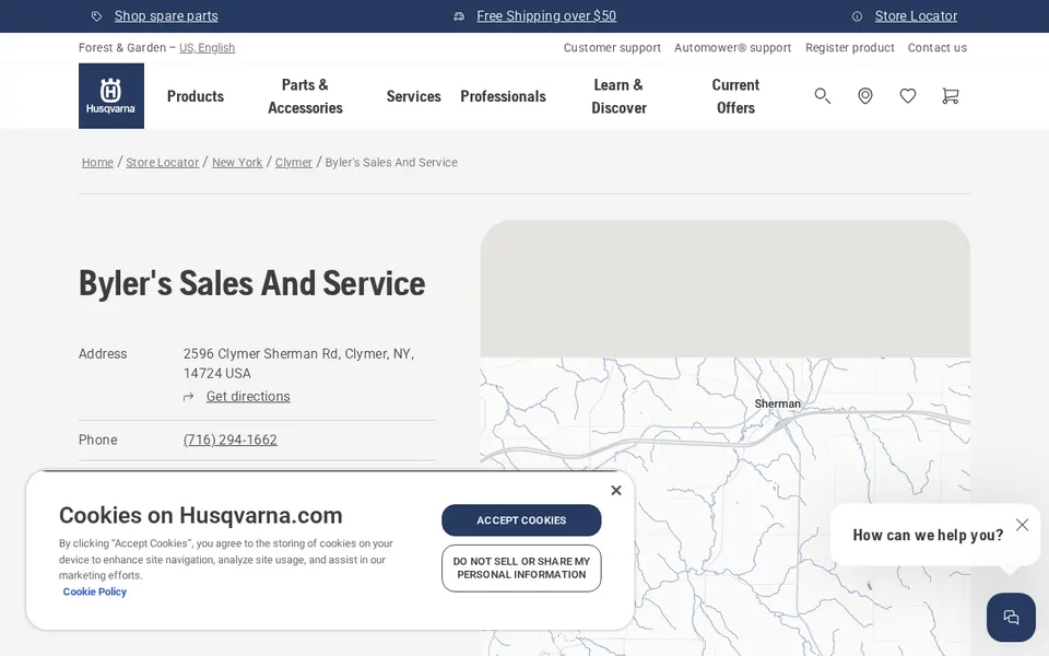 Byler's Sales And Service website