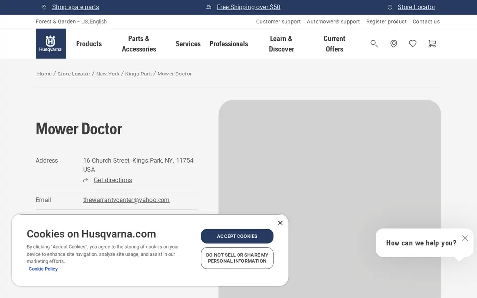 Mower Doctor website
