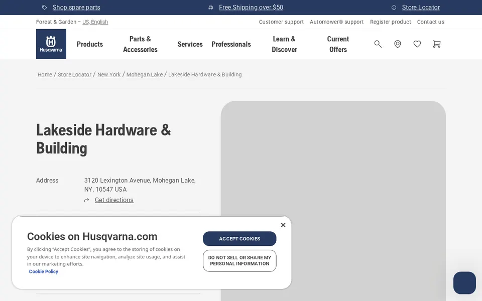 Lakeside Hardware & Building website