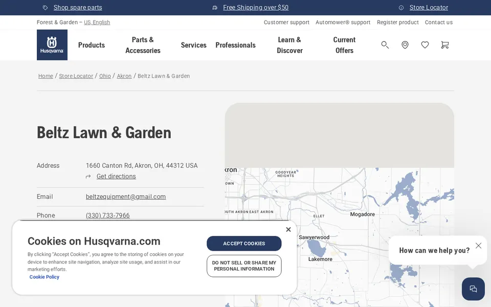 Beltz Lawn & Garden website
