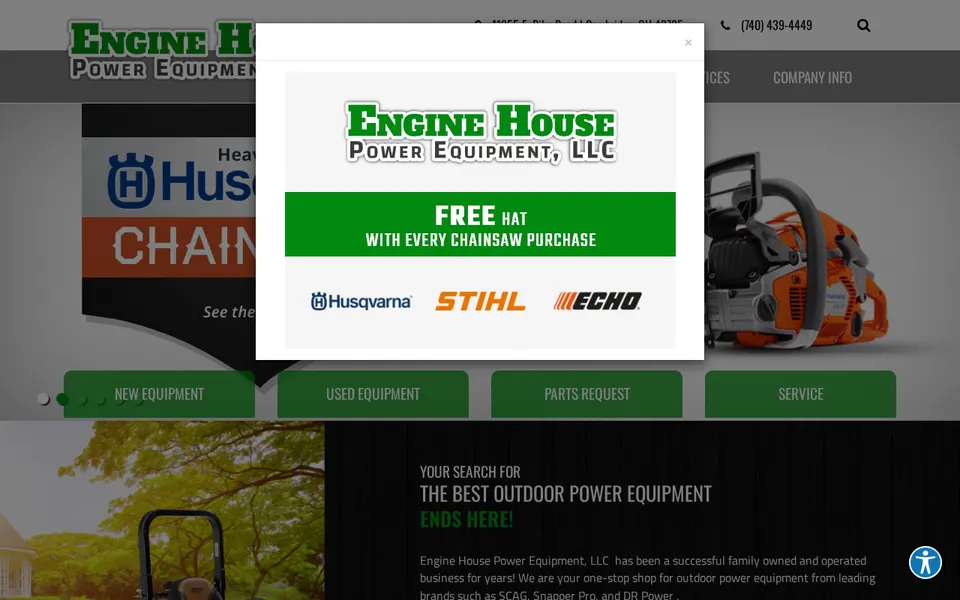 Engine House Power Equipment, LLC website