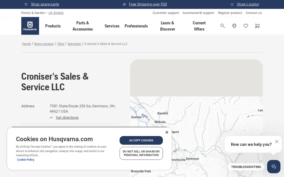 Croniser's Sales & Service LLC website