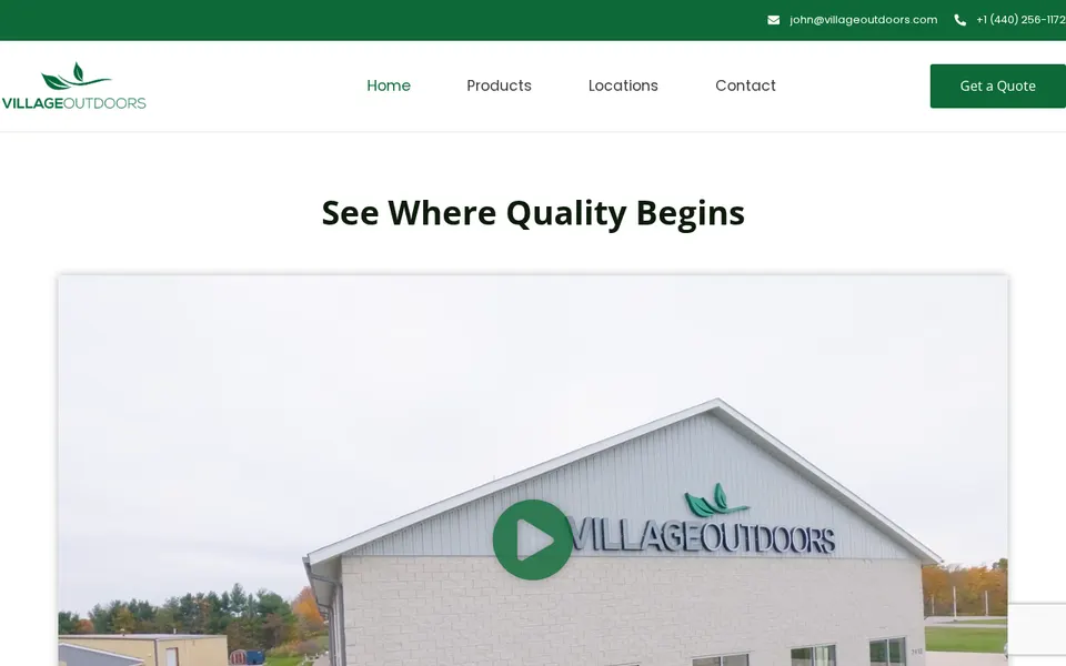 Village Outdoors website