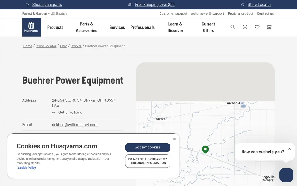 Buehrer Power Equipment website