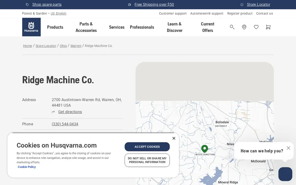 Ridge Machine Co. website