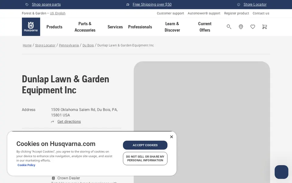 Dunlap Lawn & Garden Equipment Inc website