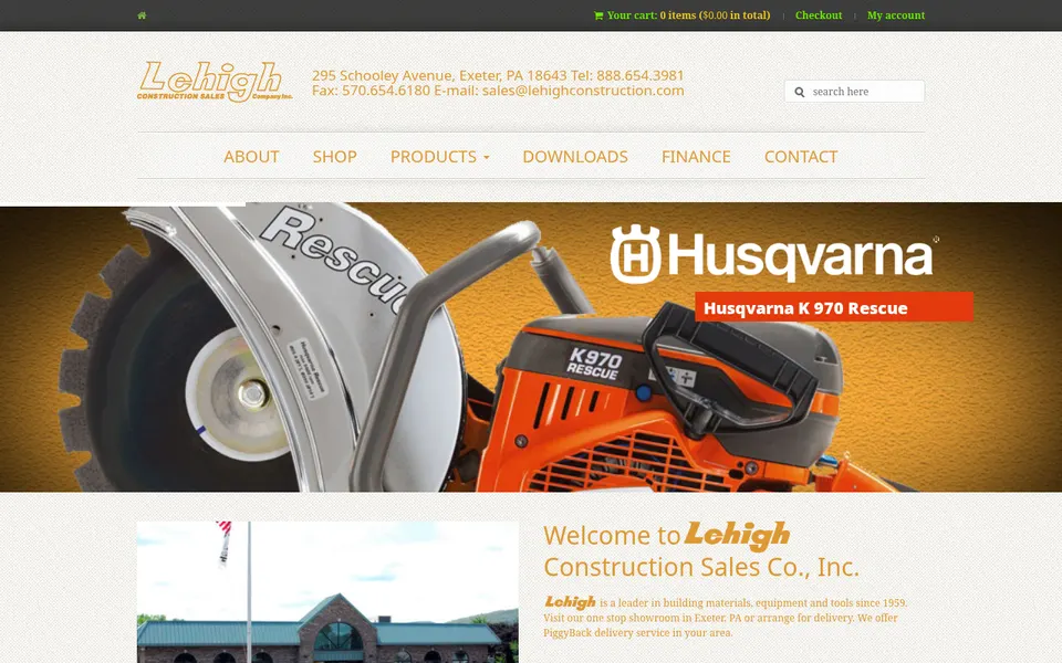 Lehigh Construction Sales Co., Inc website