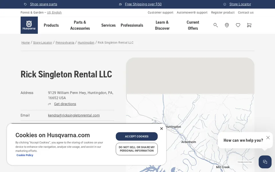 Rick Singleton Rental LLC website