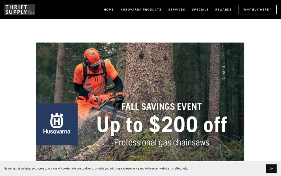 Ace Thrift Supply website