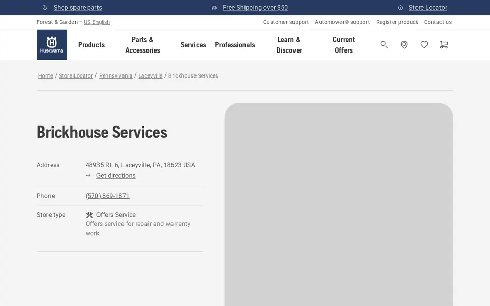 Brickhouse Services website