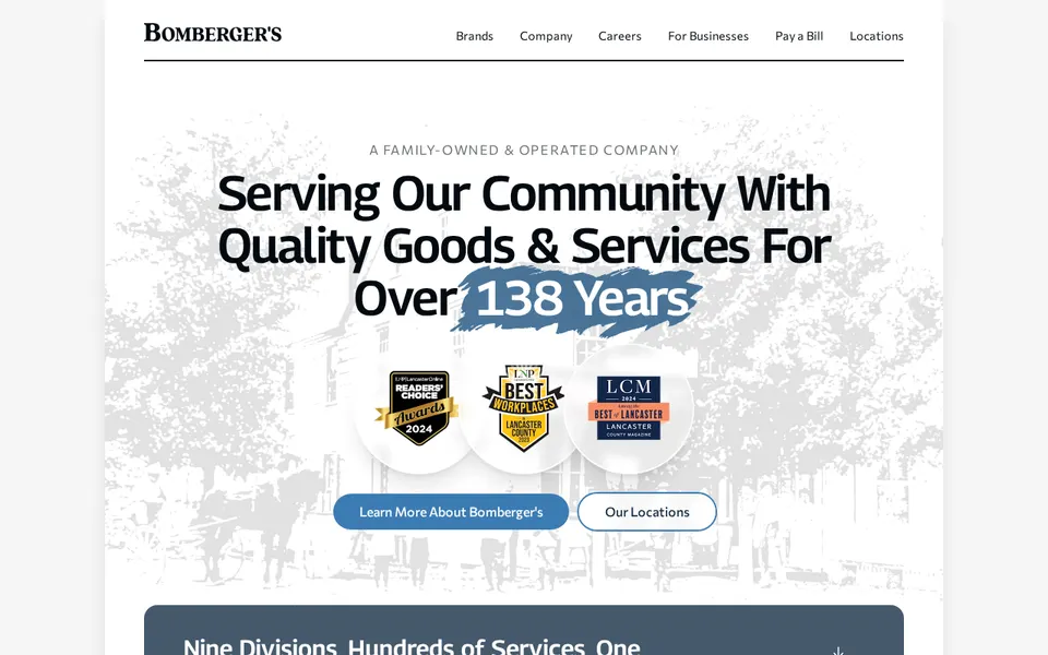 Bomberger's Store, Inc. website