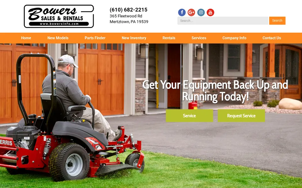 Bowers Sales & Rentals, LLC website