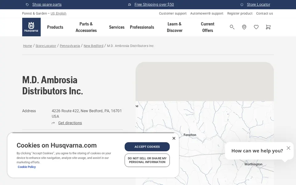M.D. Ambrosia Distributors Inc. website
