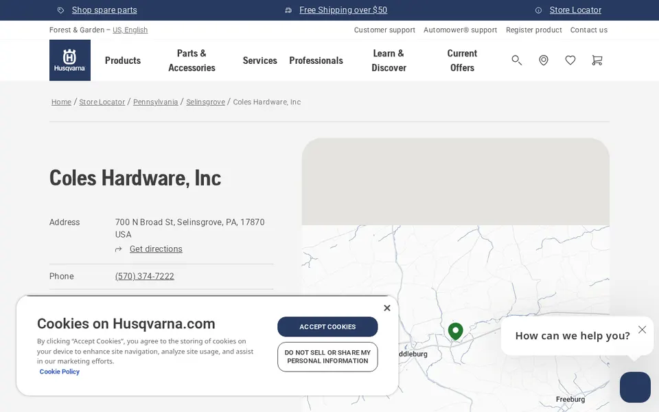 Coles Hardware, Inc website
