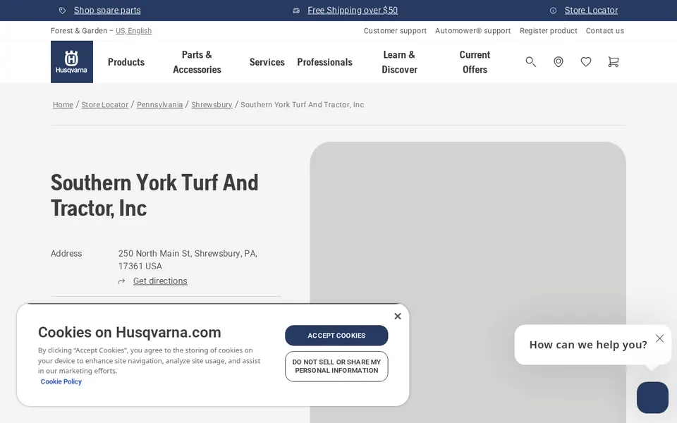 Southern York Turf And Tractor, Inc website